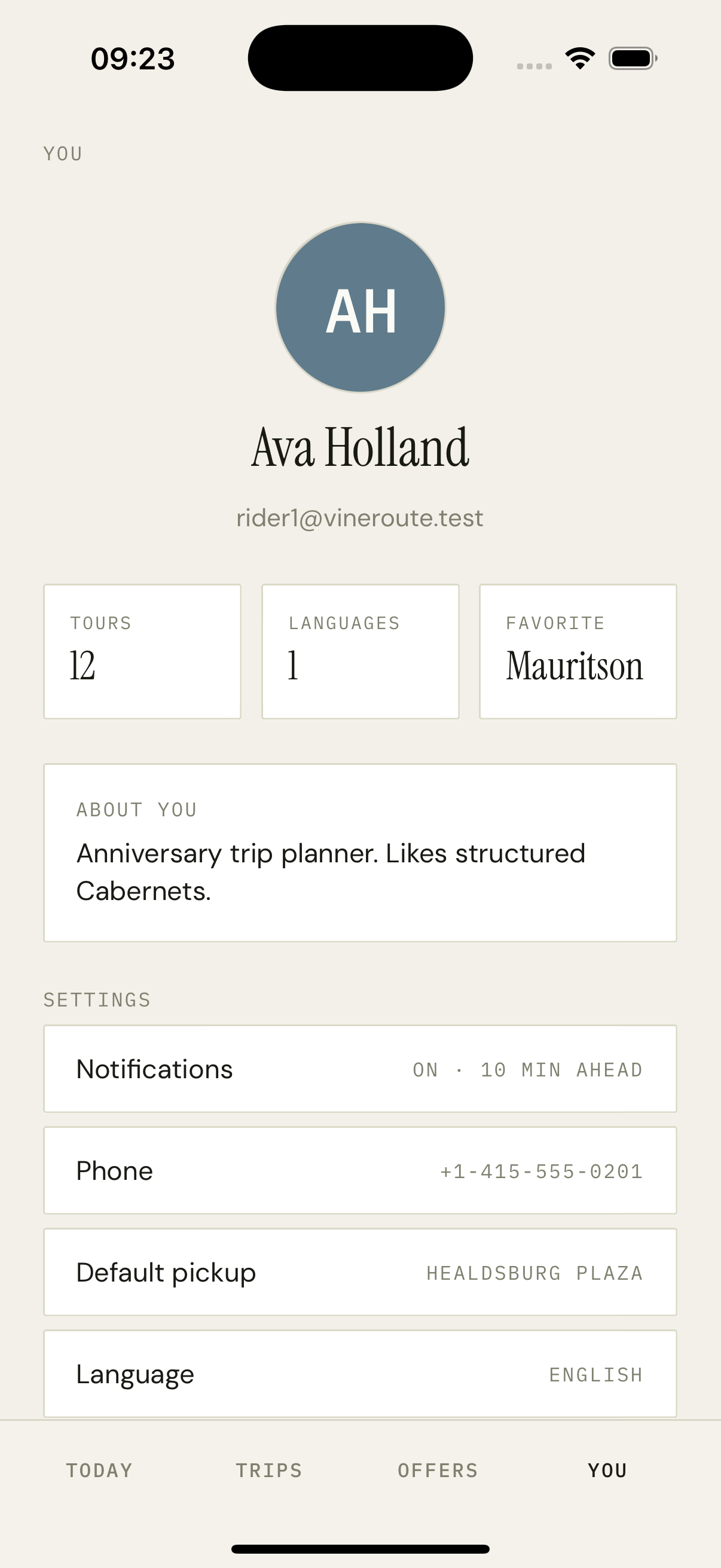 You